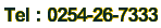 0254-26-7333